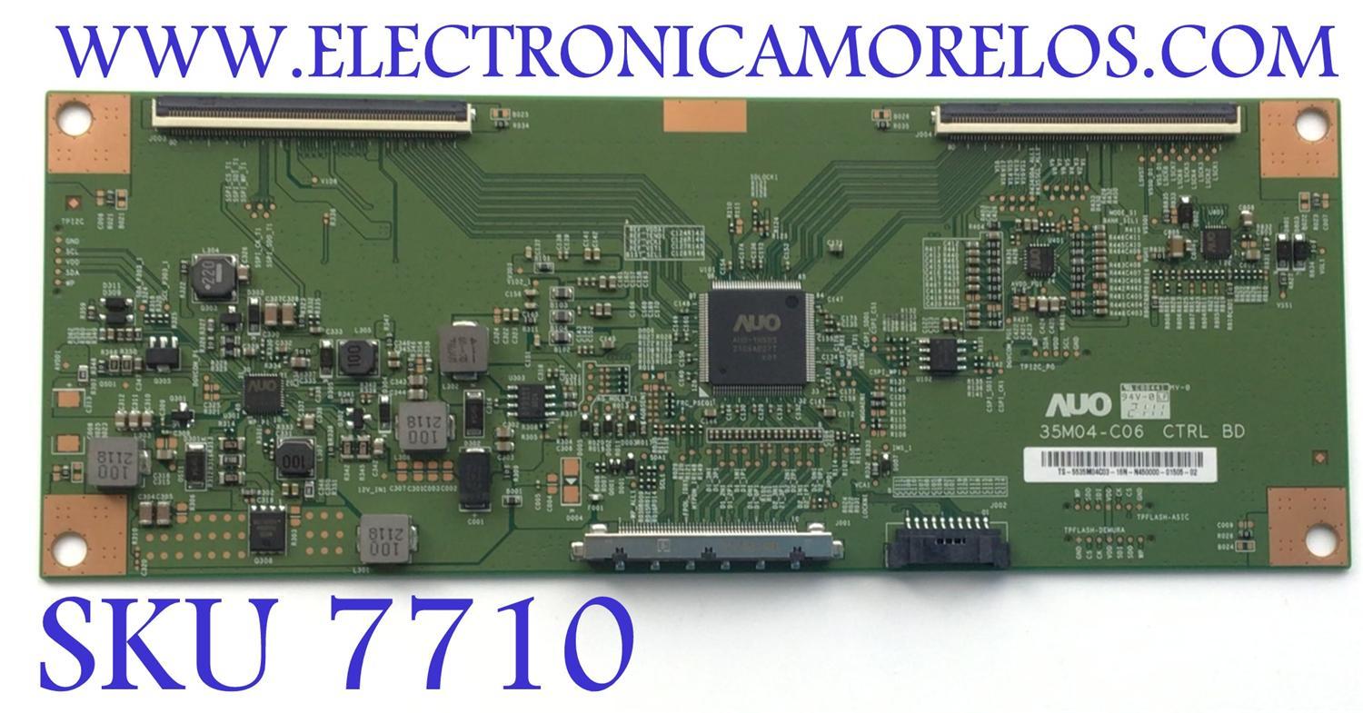 T-CON PARA MONITOR CURVO QHD LG / NUMERO DE PARTE 5535M04C03 / 55.35M04.C03 / 35M04-C06 / E88441 / PANEL SEM350F0(AD0-M01) / MODELO 35WN75C-BH / 35WN75C-BH.AUSUMYN